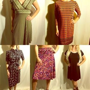 Lot of 5 BRAND NAME DRESSES